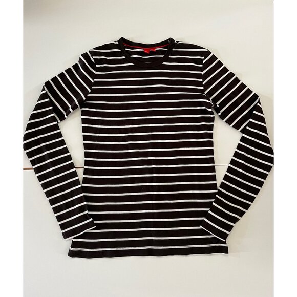 Esprit Y2K Striped Cotton Long Sleeve Shirt - Picture 1 of 2